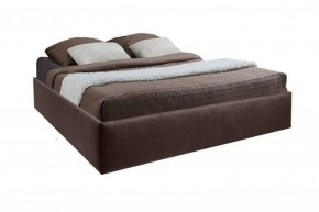 Кровать Подиум с ПМ 1200 (экокожа коричневая) в Талице - talica.ok-mebel.com | фото 1