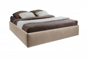 Кровать Подиум с ПМ 1400 (велюр светло-серый) в Талице - talica.ok-mebel.com | фото 2