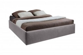 Кровать Подиум с ПМ 1400 (велюр темно-серый) в Талице - talica.ok-mebel.com | фото 1