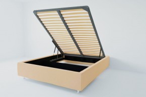 Кровать Подиум с ПМ 800 (экокожа бежевая) в Талице - talica.ok-mebel.com | фото