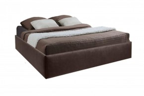 Кровать Подиум с ПМ 800 (экокожа коричневая) в Талице - talica.ok-mebel.com | фото 2