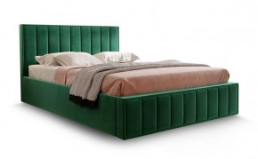 Кровать "Вена" 1400 СТАНДАРТ Вариант 1 Мора зеленый + бельевой ящик с кроватным основанием и подъемным механизмом в Талице - talica.ok-mebel.com | фото