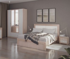 Кровать 1.6 Глэдис М31 с настилом и мягкой частью (ЯШС/Белый) в Талице - talica.ok-mebel.com | фото 4