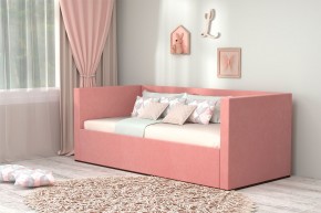 Кровать с ПМ (арт.030) (с/м 900*2000мм) (б/матр), ткань розовая в Талице - talica.ok-mebel.com | фото