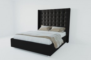 Кровать Венеция ЛЮКС с ПМ 1200 (экокожа кольт ч) в Талице - talica.ok-mebel.com | фото 2