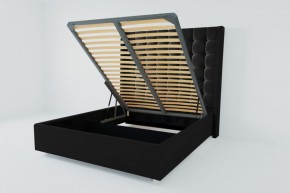 Кровать Венеция ЛЮКС с ПМ 800 (экокожа кольт ч) в Талице - talica.ok-mebel.com | фото