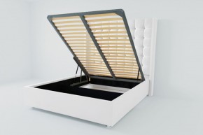 Кровать Венеция ЛЮКС с ПМ 900 (экокожа белая) в Талице - talica.ok-mebel.com | фото