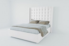 Кровать Венеция ЛЮКС с ПМ 900 (экокожа белая) в Талице - talica.ok-mebel.com | фото 2