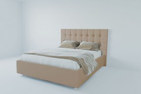 Кровать Венеция с ПМ 1600 (велюр светло-серый) в Талице - talica.ok-mebel.com | фото 2