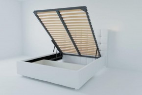Кровать Венеция с ПМ 1600 (экокожа белая) в Талице - talica.ok-mebel.com | фото