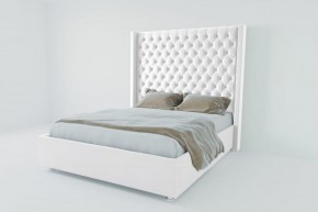 Кровать Версаль ЛЮКС без основания 800 (экокожа белая) в Талице - talica.ok-mebel.com | фото