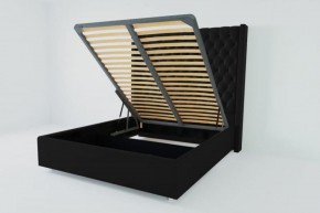 Кровать Версаль ЛЮКС с ПМ 900 (экокожа кольт ч) в Талице - talica.ok-mebel.com | фото 2