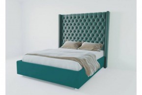 Кровать Версаль ЛЮКС с ПМ 900 (велюр бирюзовая) в Талице - talica.ok-mebel.com | фото