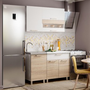 Кухня Айсбери 1.2 м (Белый/Дуб Сонома) в Талице - talica.ok-mebel.com | фото