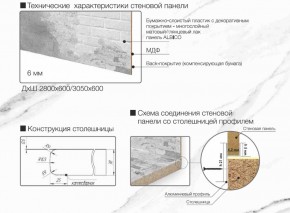 Кухонный фартук со столешницей (А-010) в едином стиле (3050 мм) в Талице - talica.ok-mebel.com | фото 6