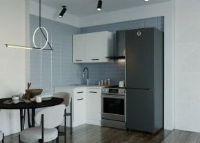 Кухонный гарнитур Белый Глянец 1000*1000 (Стол. 38мм) в Талице - talica.ok-mebel.com | фото