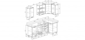 Кухонный гарнитур Белый Глянец 2200*1000 (Стол. 26мм) в Талице - talica.ok-mebel.com | фото 2
