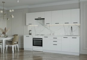 Кухонный гарнитур Белый Глянец 3000 (Стол. 38мм) в Талице - talica.ok-mebel.com | фото