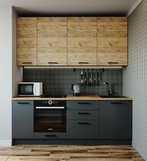 Кухонный гарнитур Дели 2200 (Стол. 38мм) в Талице - talica.ok-mebel.com | фото
