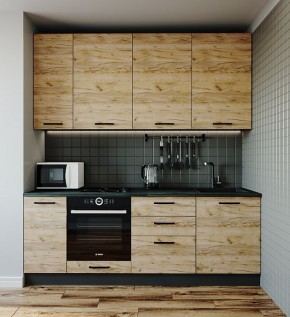 Кухонный гарнитур Крафт 2200 (Стол. 26мм) в Талице - talica.ok-mebel.com | фото