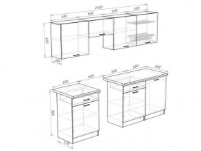 Кухонный гарнитур Кремона (2.4 м) в Талице - talica.ok-mebel.com | фото 3