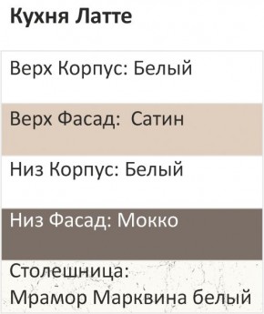 Кухонный гарнитур Латте 3000 (Стол. 26мм) в Талице - talica.ok-mebel.com | фото 3
