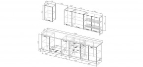 Кухонный гарнитур Ниагара 2800 (Стол. 26мм) в Талице - talica.ok-mebel.com | фото 2