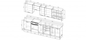 Кухонный гарнитур Ниагара 3000 (Стол. 26мм) в Талице - talica.ok-mebel.com | фото 2
