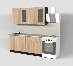 Кухня Симона Демо 1700 (Венга/Дуб Сонома) в Талице - talica.ok-mebel.com | фото