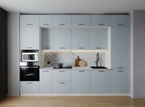 Кухонный гарнитур Смоки 3400 (Стол. 26мм) в Талице - talica.ok-mebel.com | фото