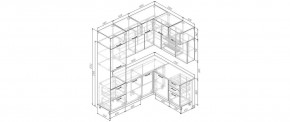 Кухонный гарнитур Старое Дерево 2200*1700 (Стол. 38мм) в Талице - talica.ok-mebel.com | фото 2