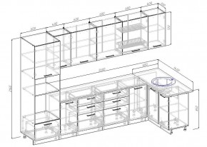 Кухонный гарнитур угловой Дели 3200*1400 (Стол. 26мм) в Талице - talica.ok-mebel.com | фото 2