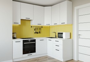 Кухонный гарнитур угловой Жемчуг 2200х1600 (Стол. 26мм) в Талице - talica.ok-mebel.com | фото