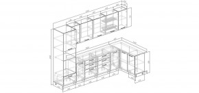 Кухонный гарнитур угловой Капри 3200х1400 (Стол. 26мм) в Талице - talica.ok-mebel.com | фото 2