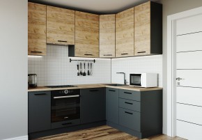 Кухонный гарнитур угловой Крафт 2200*1600 (Стол. 38мм) в Талице - talica.ok-mebel.com | фото