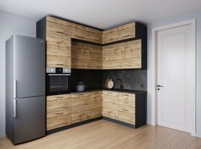 Кухонный гарнитур угловой Крафт 2200*1700 (Стол. 26мм) в Талице - talica.ok-mebel.com | фото