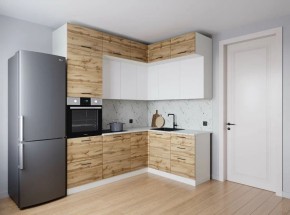 Кухонный гарнитур угловой Лада 2200*1700 (Стол. 38мм) в Талице - talica.ok-mebel.com | фото