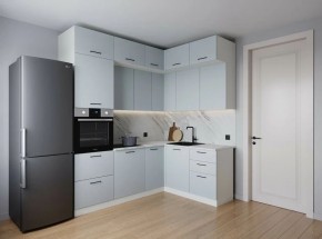 Кухонный гарнитур угловой Смоки 2200*1700 (Стол. 38мм) в Талице - talica.ok-mebel.com | фото