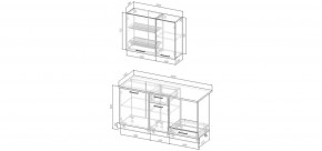Кухонный гарнитур Виола 1600 (Стол. 26мм) в Талице - talica.ok-mebel.com | фото 2