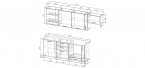 Кухонный гарнитур Виола 2550 (Стол. 26мм) в Талице - talica.ok-mebel.com | фото 2