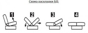 ЛАУРА ЛЮКС Диван Лаура Люкс БД+2подушки в Талице - talica.ok-mebel.com | фото 7