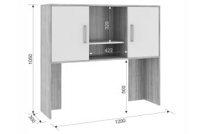 ЛАЙТ 2 Надстройка стола компьютерного (1200) в Талице - talica.ok-mebel.com | фото 2