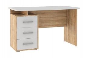ЛАЙТ 2 Стол компьютерный (1200)  дуб сонома/белый в Талице - talica.ok-mebel.com | фото