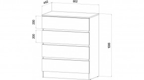 ЛЕНОРА Спальный гарнитур (модульный) графит в Талице - talica.ok-mebel.com | фото 3