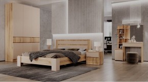 ЛЕНОРА Спальный гарнитур (модульный) кашемир в Талице - talica.ok-mebel.com | фото