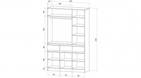 ЛЕНОРА Спальный гарнитур (модульный) кашемир в Талице - talica.ok-mebel.com | фото 9