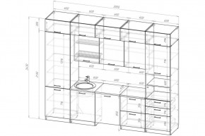 ЛОТОС Кухонный гарнитур Экстра 5 (3000 мм) в Талице - talica.ok-mebel.com | фото 2