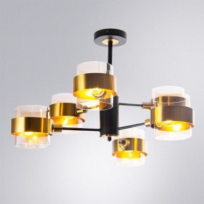 Люстра на штанге Arte Lamp Carlo A8205SP-6BK в Талице - talica.ok-mebel.com | фото 2