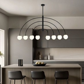 Люстра на штанге Eurosvet Cenacolo 30179/8 черный в Талице - talica.ok-mebel.com | фото 3