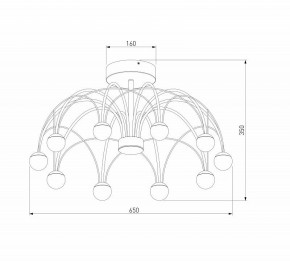 Люстра на штанге Eurosvet Ragno 90035/10 LED черный в Талице - talica.ok-mebel.com | фото 4
